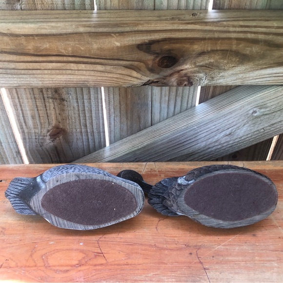 Set of 2 Jim Palmer Carved Resin Duck Decoy Figurines Blue Wing Teal & Stifftail - Picture 10 of 11